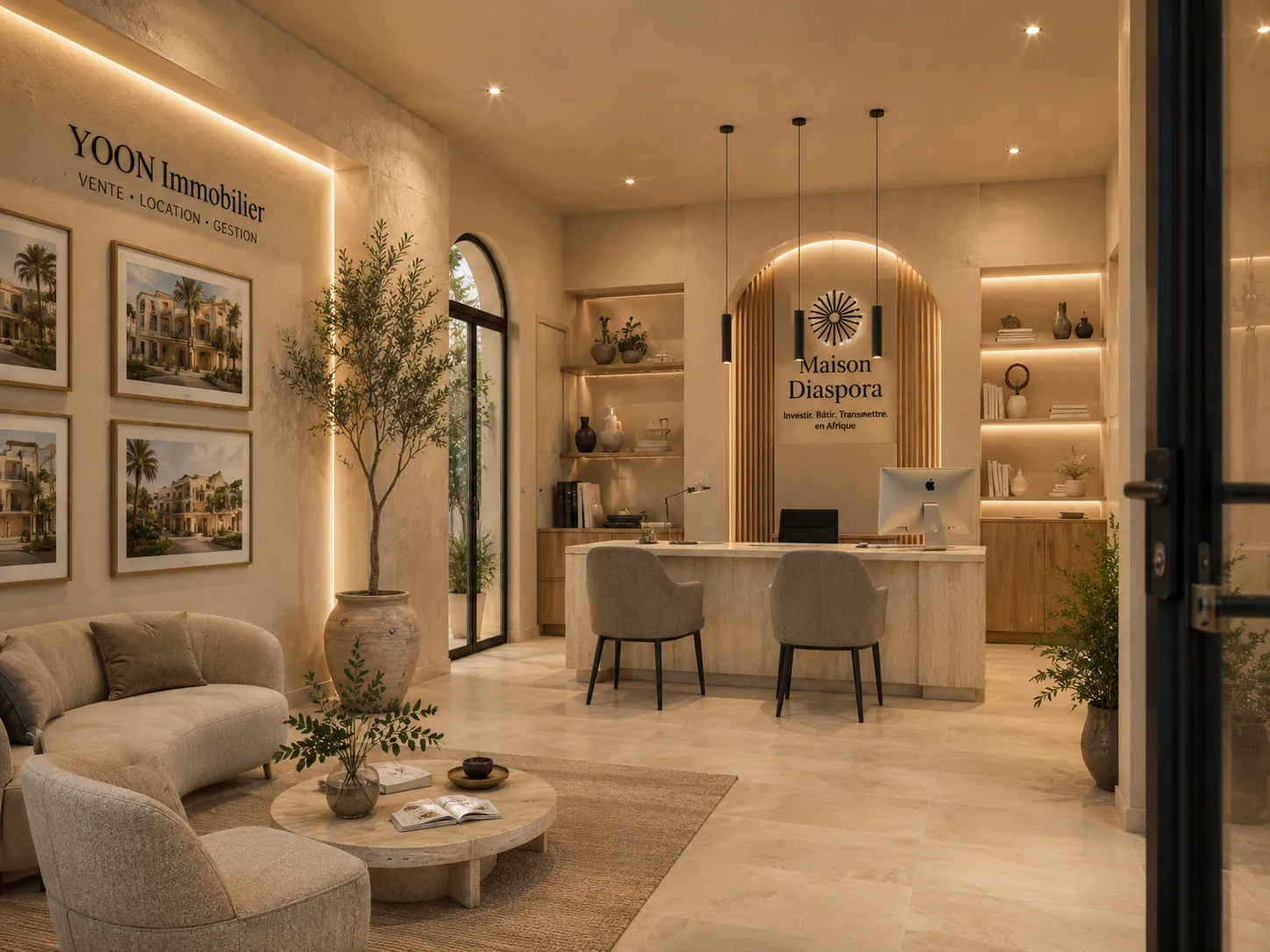 Accueil de l'agence YOoN Immobilier — Maison Diaspora